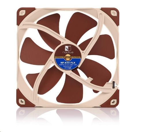 Obrázek NOCTUA Ventilátor NF-A14-FLX, 140mm, hnědá
