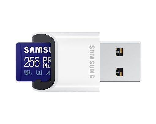 Obrázek Samsung micro SDHC karta 256GB PRO Plus + USB adaptér - EOL