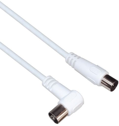 Obrázek PREMIUMCORD TV kabel M/F konektor 90, 75 Ohm 20m