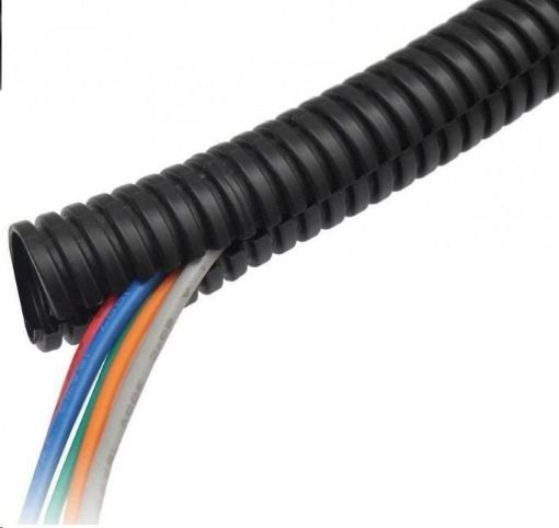 Obrázek Chránička na kabel (husí krk) 25mm s podélným řezem, balení 100m