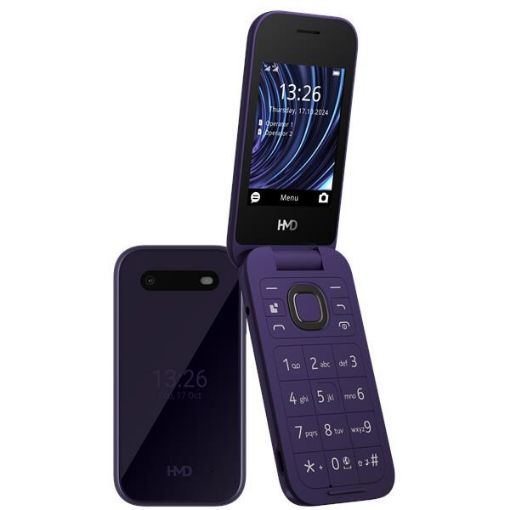 Obrázek HMD Nokia 2660 Flip Dual SIM, 4G, fialová (2025), (CZ, SK, HU)