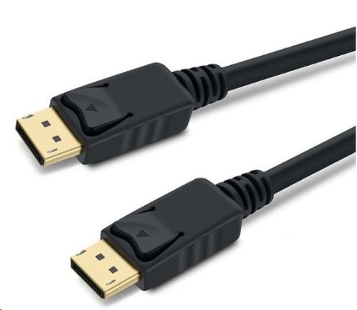 Obrázek PREMIUMCORD DisplayPort 1.3/1.4 přípojný kabel M/M, zlacené konektory, 3m