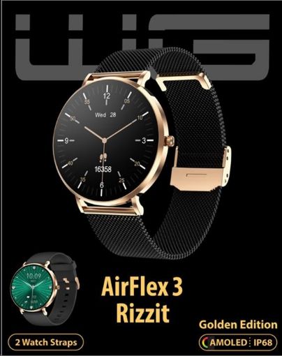 Obrázek WG - Chytré hodinky WG AirFlex3 Rizz It, dámské, 2x řemínek, zlatá