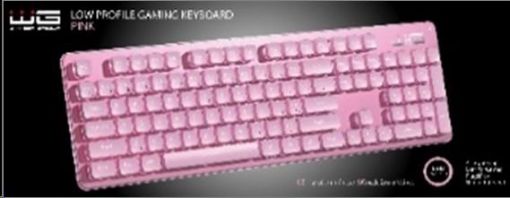 Obrázek WG - Herní klávesnice WG, podsvícena, drátová, růžová