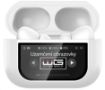 Obrázek WG - Bluetooth sluchátka WG AirFlex 9 s displejem, Avatar, ANC,  bílá