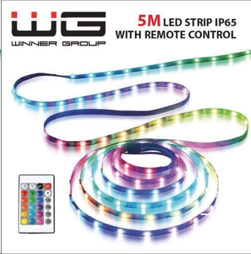Obrázek WG - LED pásek WG14, 5 metrů, s ovladačem, IP 65, USB-A