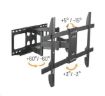 Obrázek Výsuvný držák Brateck LPA69-466 pro TV 37"-80" 60kg polohovatelný nástěnný Heavy Duty