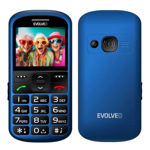 Obrázek EVOLVEO EasyPhone XS, mobilní telefon pro seniory, modrá