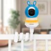 Obrázek EVOLVEO Baby Monitor N5, Set videochůvičky s 360° dohledem, obousměrnou komunikací a ukolébavkami, modrá