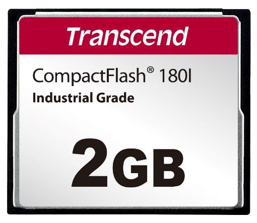 Obrázek TRANSCEND CompactFlash Card CF180I, 2GB, SLC mode WD-15, Wide Temp.