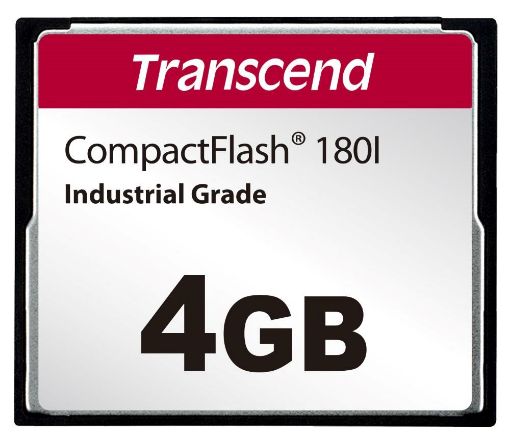 Obrázek TRANSCEND CompactFlash Card CF180I, 4GB, SLC mode WD-15, Wide Temp.