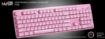 Obrázek WG - Herní klávesnice WG, podsvícena, drátová, růžová