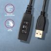 Obrázek AXAGON ADR-207, USB 2.0 A-M -> A-F aktivní prodlužovací / repeater kabel, 7.5m
