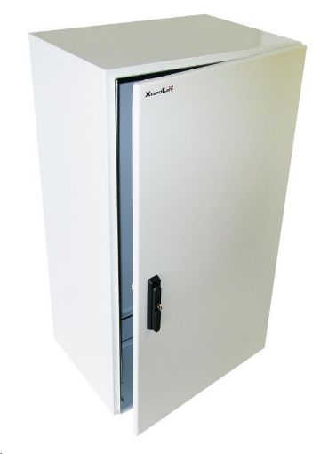 Obrázek XtendLan 19" venkovní vodotěsný rozvaděč 22U 600x600, krytí IP55, nosnost 65kg, 3-bodový zámek, šedý