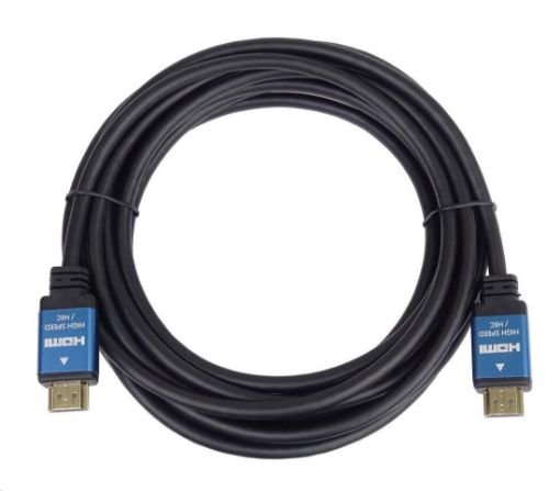 Obrázek PREMIUMCORD Kabel HDMI - Ultra HDTV, 3m (kovové, zlacené konektory)