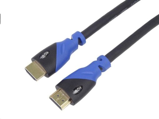 Obrázek PREMIUMCORD Kabel HDMI - Ultra HDTV, 0.5m (Color, zlacené konektory)