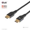 Obrázek Club3D Kabel DisplayPort 2.1 na DisplayPort 2.1, VESA DP80, 8K240Hz/10K60Hz (M/M), 2m, černá