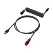 Obrázek HyperX USB-C Coiled Cable Gray-Black - Příslušenství ke klávesnici