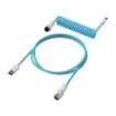 Obrázek HyperX USB-C Coiled Cable Light Blue-White - Příslušenství ke klávesnici