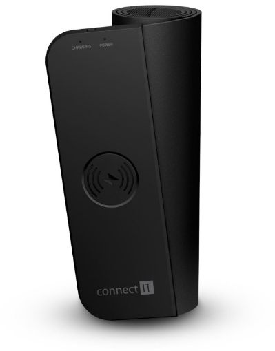 Obrázek CONNECT IT Podložka pod myš CHARGE, Bezdrátové nabíjení, vel. L (800 × 300 mm), Černá