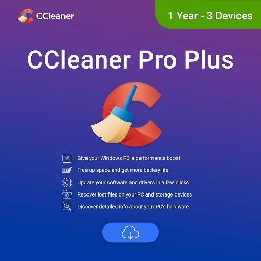 Obrázek _Nová CCleaner Professional Plus pro 3 PC na (12 měs.) Online ESD