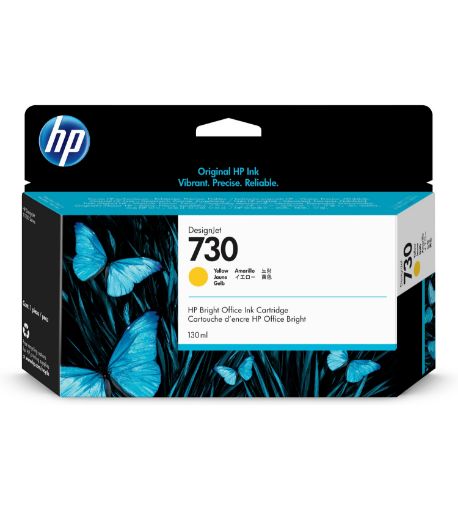 Obrázek HP 730 130-ml Yellow Ink Cartridge