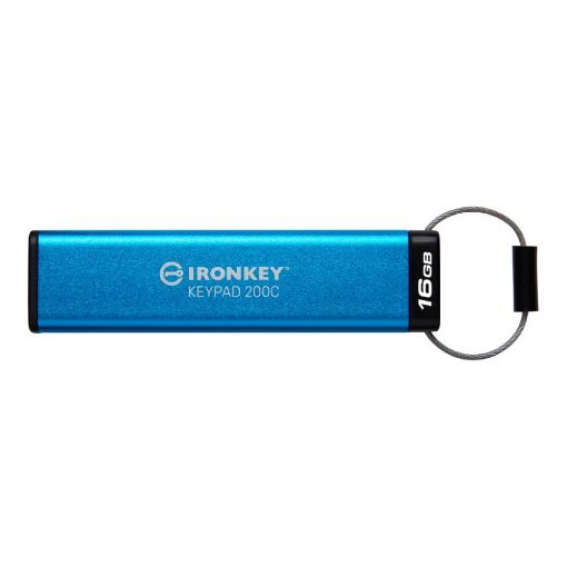 Obrázek Kingston Flash Disk IronKey 16GB USB-C IronKey Keypad 200C, FIPS 140-3 Lvl 3 (Pending) AES-256
