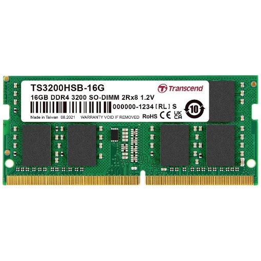 Obrázek TRANSCEND SODIMM DDR4 16GB 3200MHz 2Rx8 1Gx8 CL22 1.2V