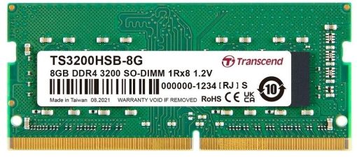 Obrázek TRANSCEND SODIMM DDR4 8GB 3200MHz 1Rx8 1Gx8 CL22 1.2V