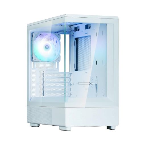 Obrázek ZALMAN case P10, Mini Tower, mATX, 1xUSB 3.0, 1xUSB-C, 1x 120mm ARGB Fan, bílá