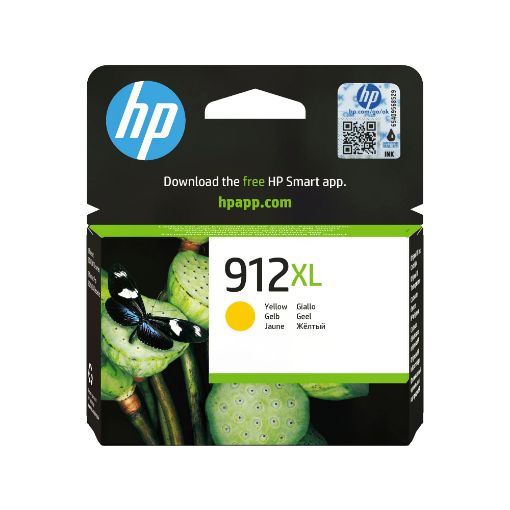 Obrázek HP 912XL High Yield Yellow Original Ink Cartridge (825 pages)