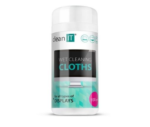 Obrázek CLEAN IT Vlhčené čisticí utěrky na obrazovky 100 ks