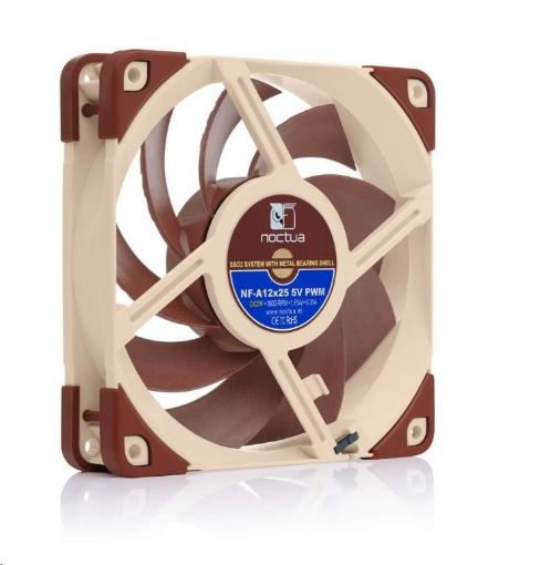 Obrázek NOCTUA Ventilátor NF-A12x25-PWM 5V, 120mm, hnědá