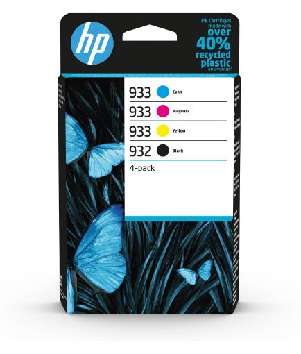Obrázek HP 932 Black / 933 CMY Original Ink Cartridge 4-Pack (400 / 330 / 330 / 330 pages)