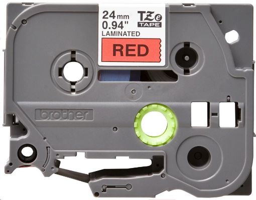 Obrázek BROTHER TZE451 - kazeta TZ šířky 24mm, laminovaná TZE-451, červená/černé písmo
