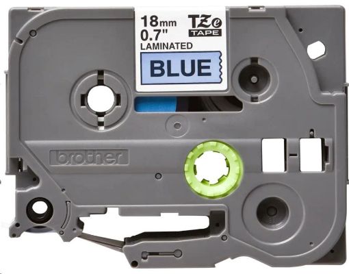 Obrázek BROTHER TZE541 - kazeta TZ šířky 18mm, laminovaná TZE-541, modrá/černé písmo