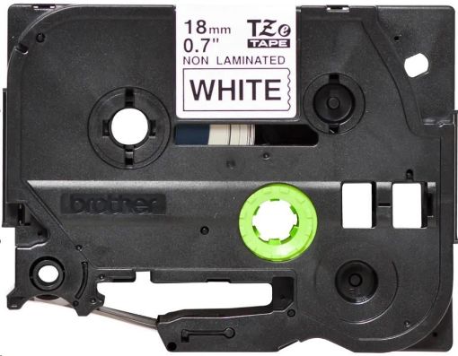 Obrázek BROTHER TZEN241 - kazeta TZ šířky 18mm, nelaminovaná TZE-N241, bílá/černé písmo