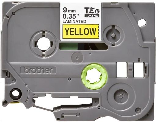Obrázek BROTHER TZE621 - kazeta TZ šířky 9mm, laminovaná TZE-621, žlutá/černé písmo