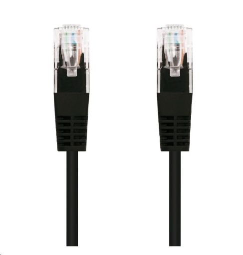 Obrázek C-TECH kabel patchcord Cat5e, UTP, černý, 0,25m