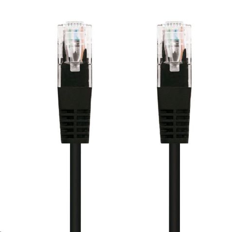 Obrázek C-TECH kabel patchcord Cat5e, UTP, černý, 0,5m