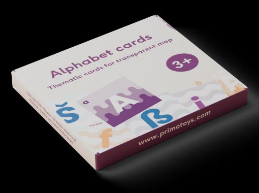 Obrázek Primo Toys - tématické karty pro transparentní mapu - abeceda