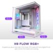 Obrázek NZXT skříň H9 Flow ARGB+ dvoukomorová ATX / 6xRGB 140 mm / 1x 120mm fan / prosklená / controller / bílá