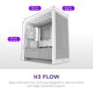 Obrázek NZXT skříň H3 Flow / microATX / 1x120mm / USB / USB-C / bílá