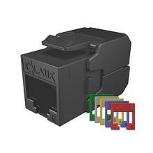 Obrázek Solarix Samořezný keystone CAT6 UTP SXKJ-6-UTP-RAL-SA, RAL FIT moduly, SECURE CAP, Component Level a 4PPoE certifikace