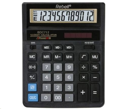 Obrázek REBELL kalkulačka - RE-BDC712GL BX