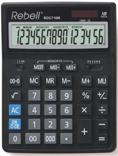 Obrázek REBELL kalkulačka - RE-BDC716M BX