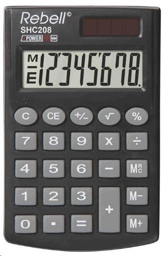 Obrázek REBELL kalkulačka - SHC208 - černá