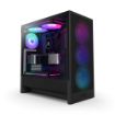 Obrázek NZXT skříň H5 Flow RGB edition / 1x360 mm RGB core fan / 1x120mm / USB 3.0 / USB-C 3.1 / průhledná bočnice / mesh /černá