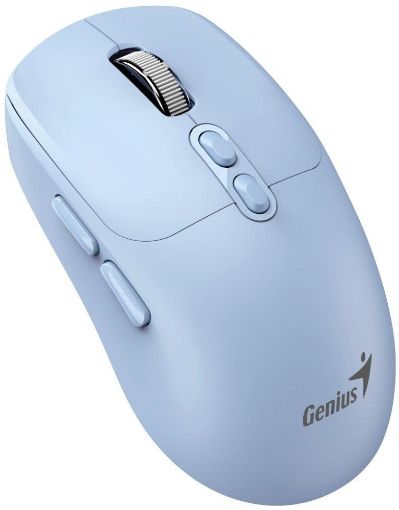 Obrázek GENIUS myš NX-8080S BT/ duální Bluetooth + 2,4GHz/ 1600 dpi/ Copilot/ bezdrátová/ tichá/ modrá