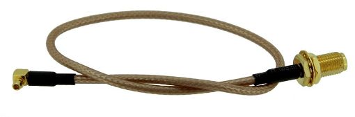 Obrázek Pigtail MMCX na R-SMA female, 25cm